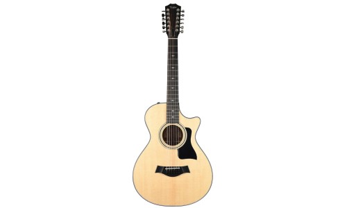 Taylor 352ce 12 String Acoustic Electric Guitar - Natural with Firestripe Pickguard