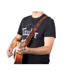 Taylor 4126-20 2-inch Taylor Swift Signature Guitar Strap - Brown