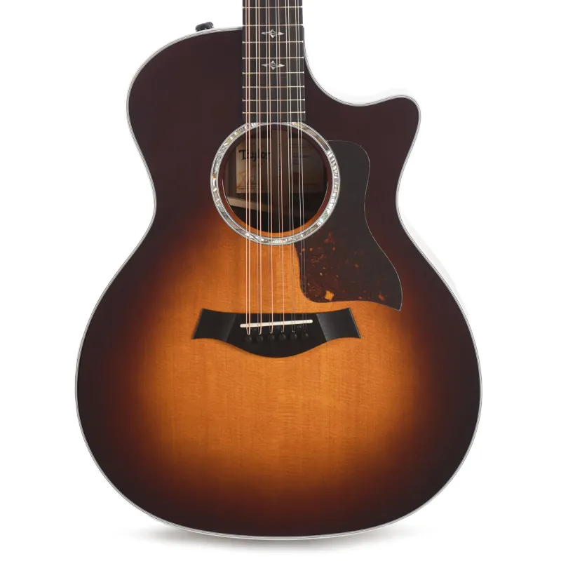 Taylor 454ce Grand Auditorium Acoustic Electric Guitar 12 String - Tobacco Sunburst