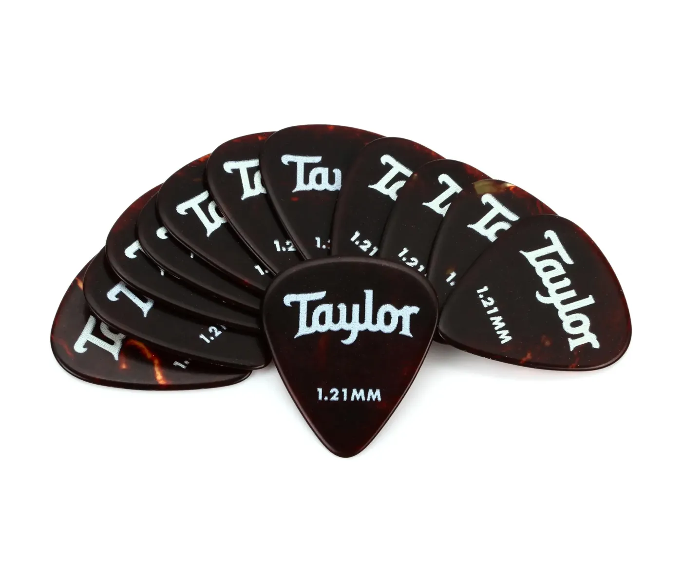 Taylor 80778 Celluloid 351 Guitar Picks 12-pack - Tortoise Shell 1.21mm