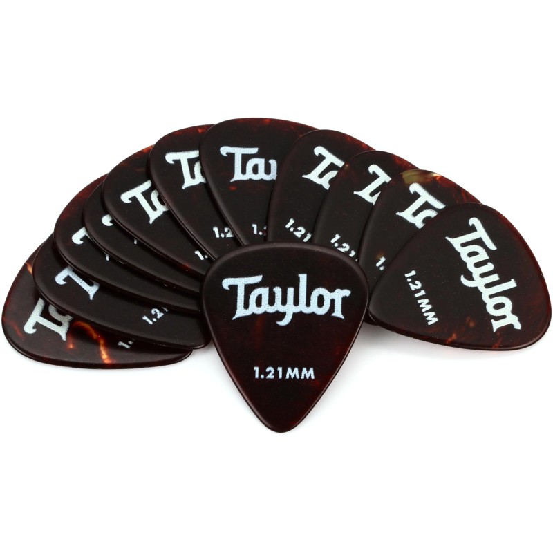 Taylor 80778 Celluloid 351 Guitar Picks 12-pack - Tortoise Shell 1.21mm