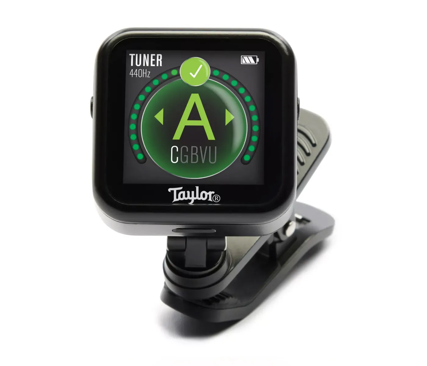 Taylor Beacon Clip-On 5-Way Accessory Tuner, Metronome, Flashlight, Timer And Countdown - Black