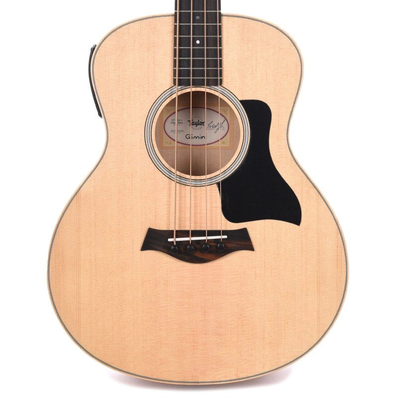 Taylor GS Mini-e Maple Bass Natural with Black Pickguard Acoustic-Electric Bass Guitar- Natural