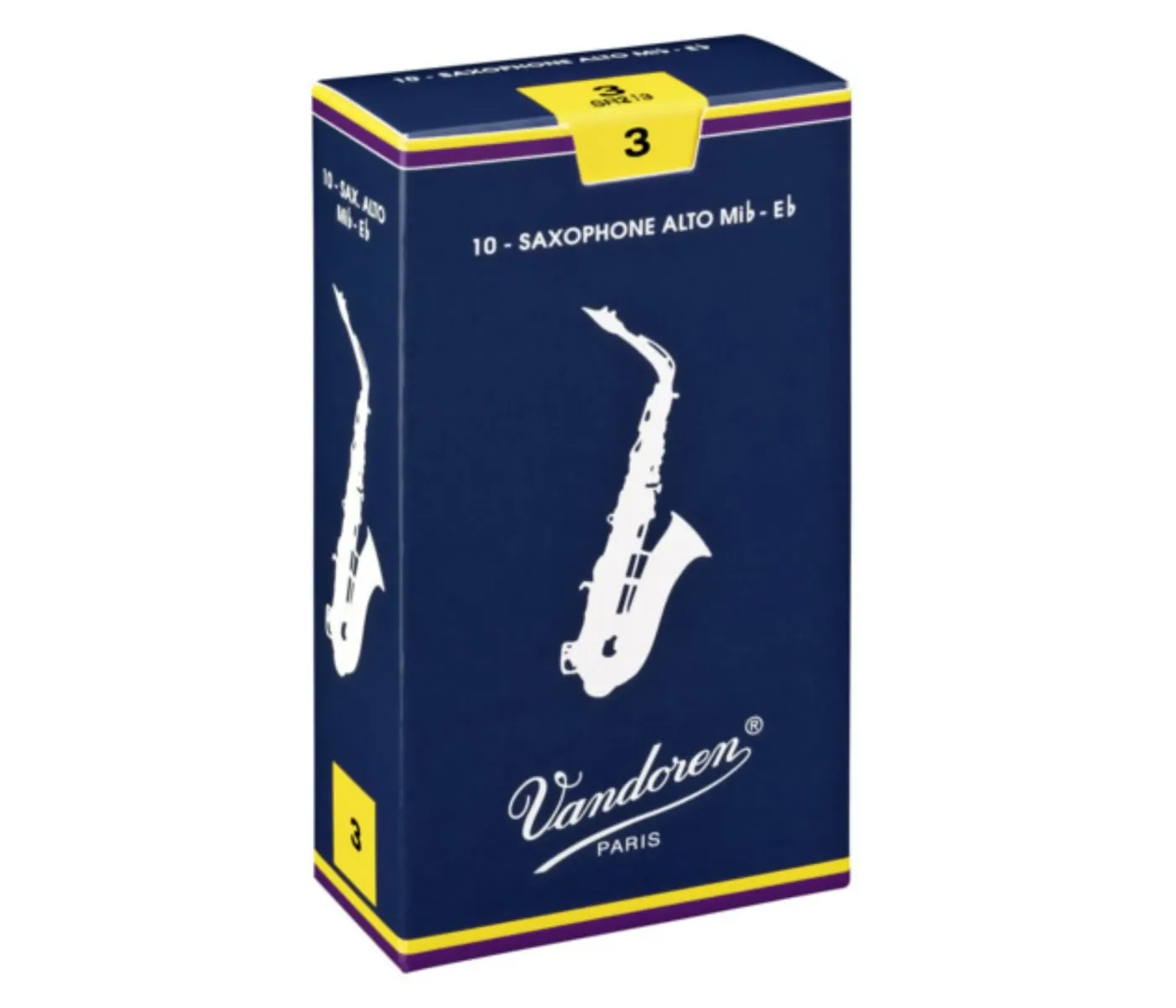 Vandoren Traditional SR2215 Tenor Saxophone Reeds - Strength 1.5 - 5 Pieces