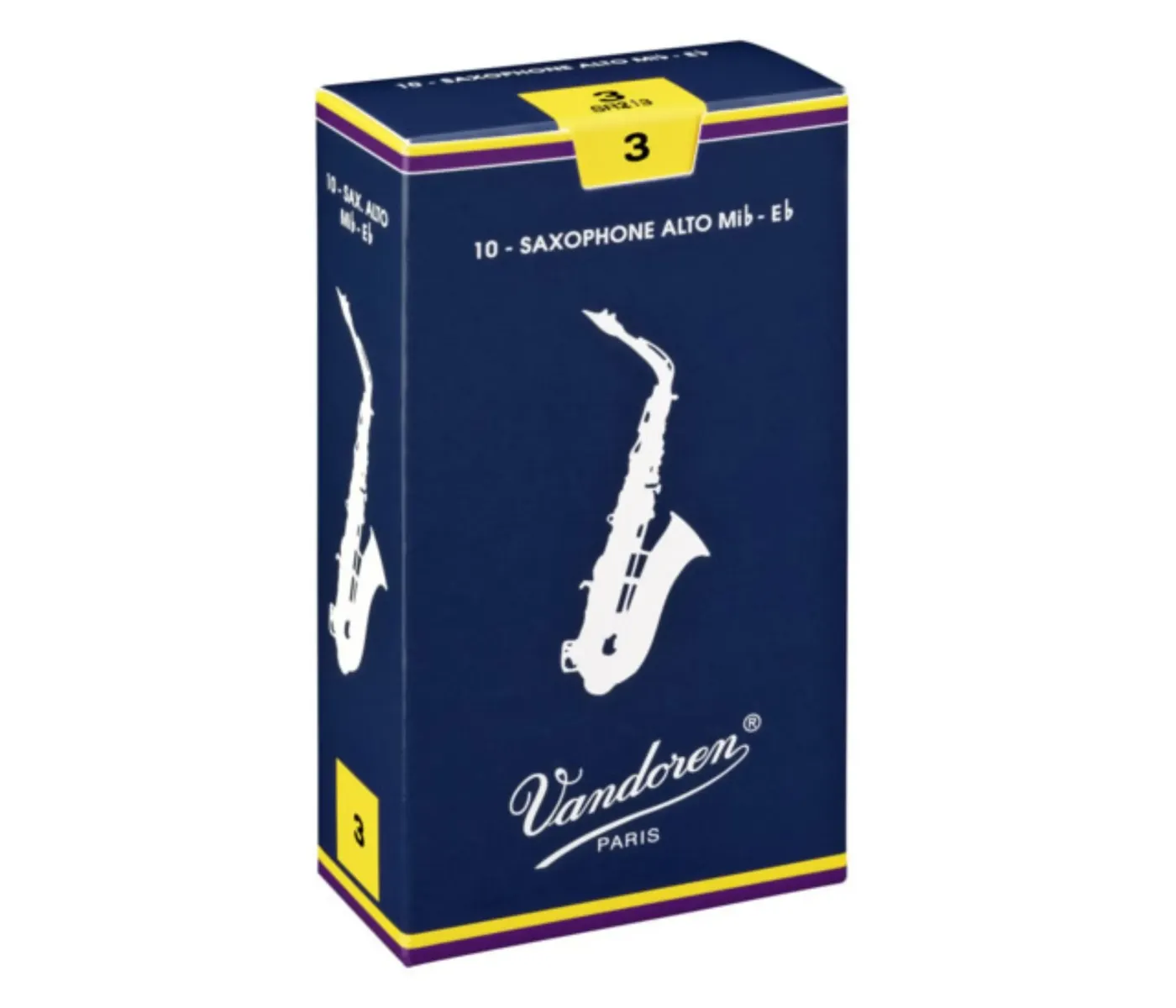 Vandoren Traditional SR222 Tenor Saxophone Reeds - Strength 2 - 5 Pieces