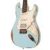 Vintage V6HMRLB Icon HSS Electric Guitar - Ultra Gloss Distressed Laguna Blue