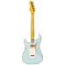 Vintage V6HMRLB Icon HSS Electric Guitar - Ultra Gloss Distressed Laguna Blue