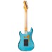 Vintage V6MRGHB Icon Electric Guitar - Distressed Gun Hill Blue On Sunburst Vintage V6MRGHB Icon Electric Guitar - Distressed Gun Hill Blue On Sunburst