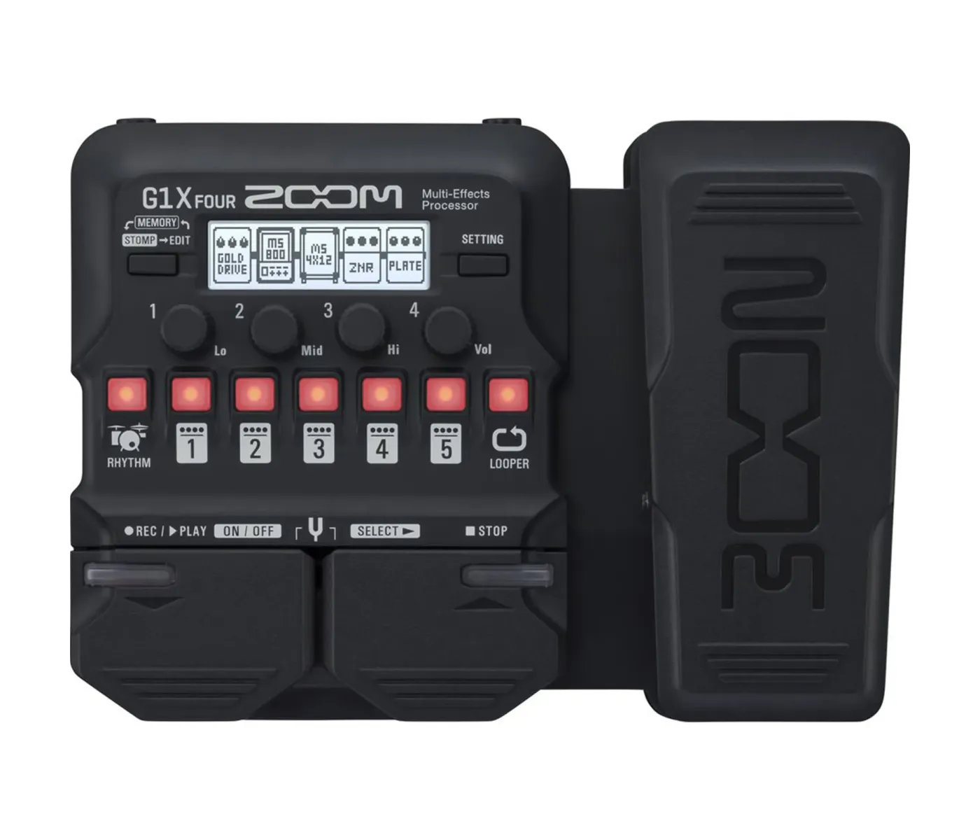Zoom G1X FOUR Multi-Effects Processor with Expression Pedal- 2 Years Warranty