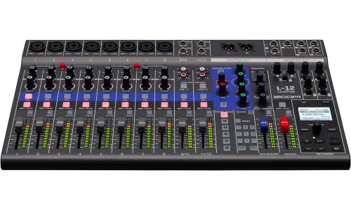 Zoom L-12 LiveTrak Digital Mixer Recorder - 12 Channels