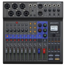 Zoom L-8 LiveTrak Digital Mixer - Recorder - 8 Channels