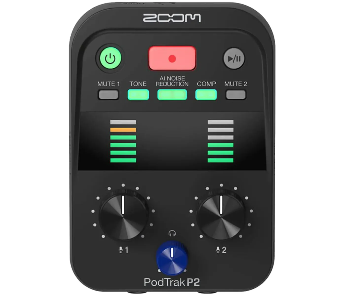 Zoom P2-Zoom PodTrak P2 USB Mic Recorder- 2 Years Warranty