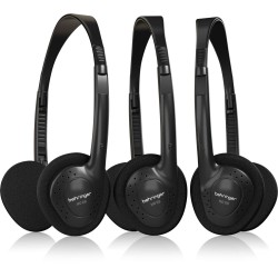 Behringer HO 66 Stereo Headphones - 3 Multipack