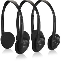 Behringer HO 66 Stereo Headphones - 3 Multipack