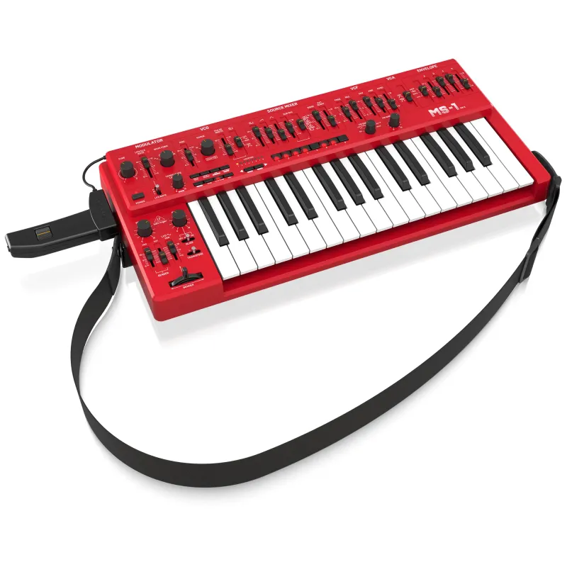 Behringer MS-1 MK II-RD Monophonic Analog Synthesizer 32 Key - Red Behringer MS-1 MK II-RD Monophonic Analog Synthesizer 32 Key - Red