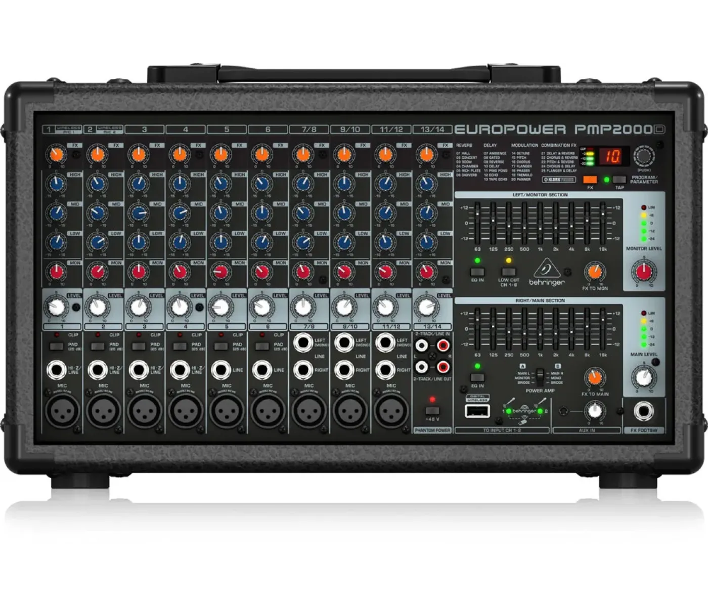 Behringer PMP2000D 14 Channel 2000W Powered Mixer
