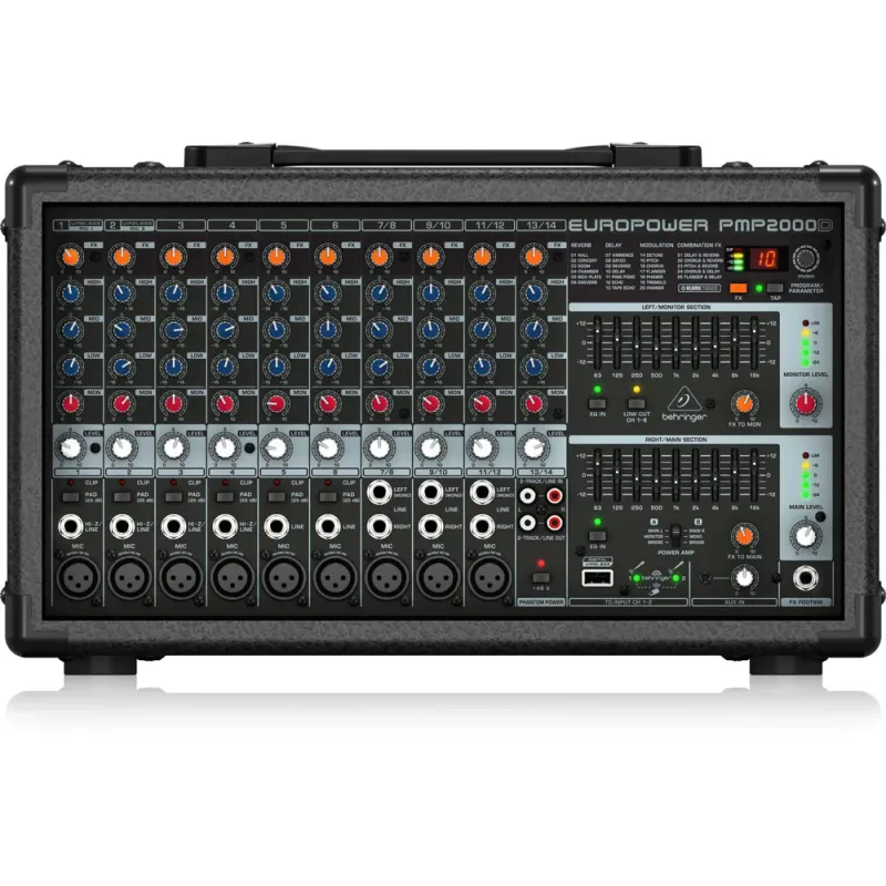 Behringer PMP2000D 14 Channel 2000W Powered Mixer