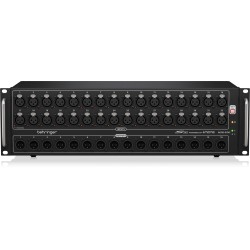 Behringer S32 32-channel Stage Box I/O Box with 32 Remote-Controllable Midas Preamps, 16 Outputs and AES50 Networking featuring Klark Teknik SuperMAC Technology