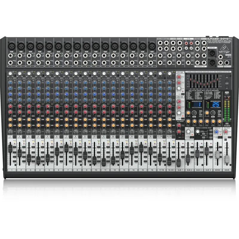 Behringer SX2442FX Eurodesk Studio /Live Mixer - 24 Input 4 Bus