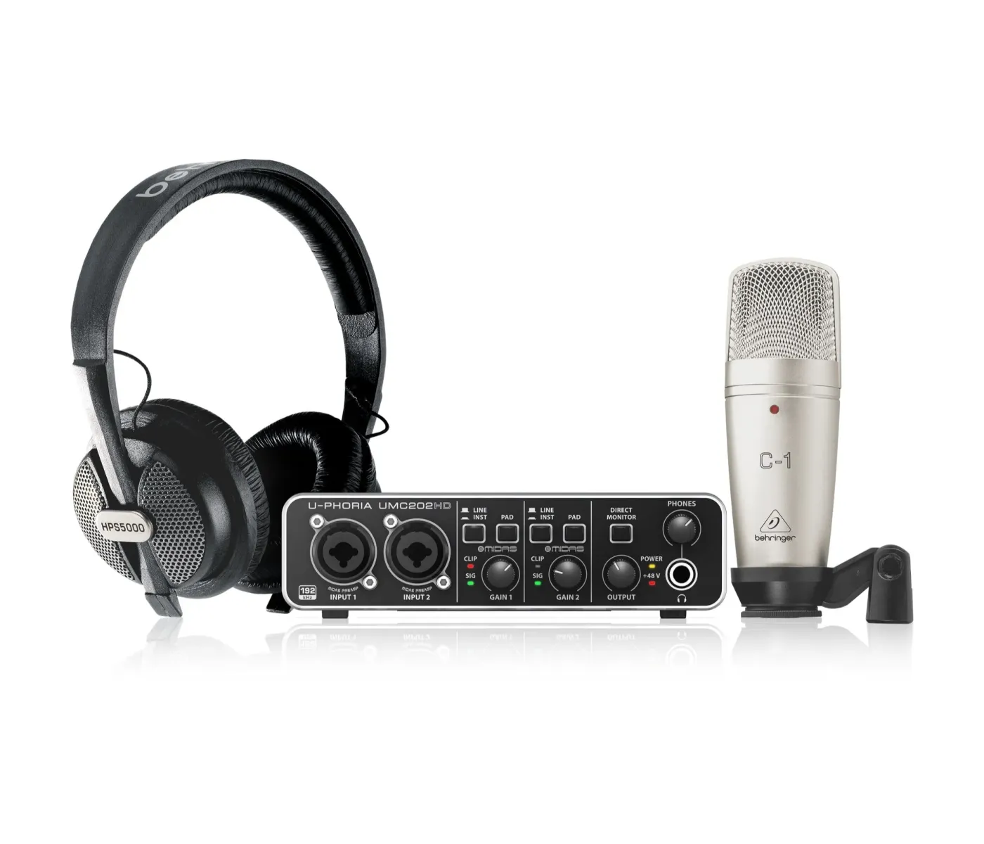 Behringer U-Phoria Studio PRO Recording/Podcasting Bundle