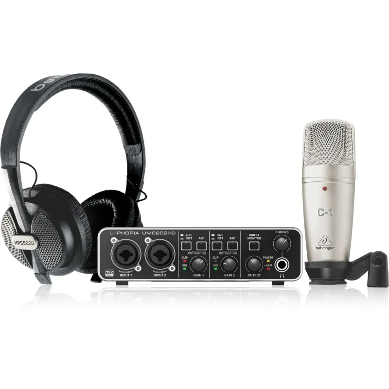 Behringer U-Phoria Studio PRO Recording/Podcasting Bundle Behringer U-Phoria Studio PRO Recording/Podcasting Bundle