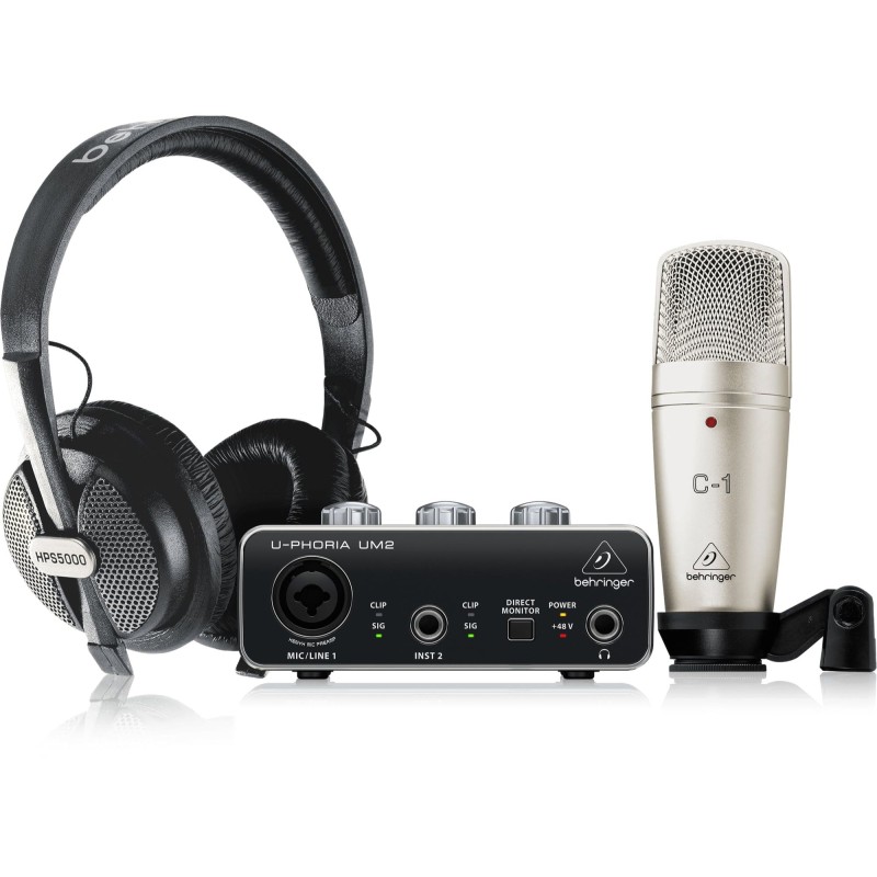 Behringer U-Phoria Studio Recording/Podcasting Bundle