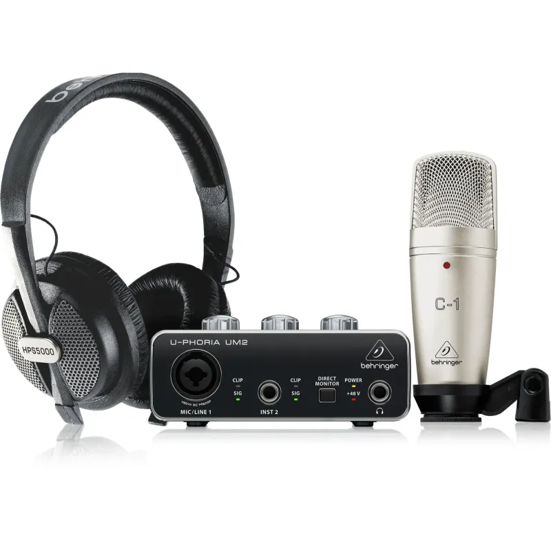 Behringer U-Phoria Studio Recording/Podcasting Bundle Behringer U-Phoria Studio Recording/Podcasting Bundle