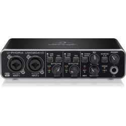 Behringer U-Phoria UMC204HD USB Audio Interface with Midas Mic Preamplifiers