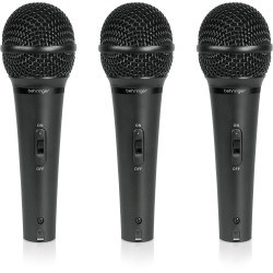 Behringer XM1800S Dynamic Vocal & Instrument Microphone (3-pack)