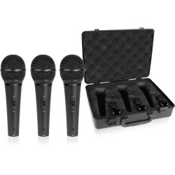 Behringer XM1800S Dynamic Vocal & Instrument Microphone (3-pack)