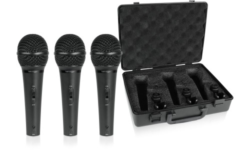 Behringer XM1800S Dynamic Vocal & Instrument Microphone (3-pack)