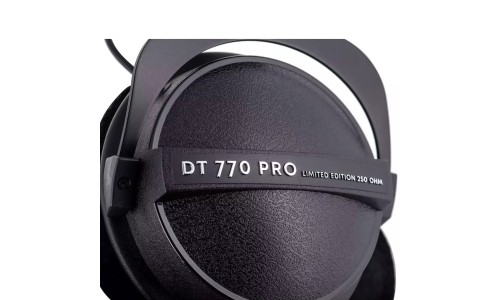 Beyerdynamic DT770PRO/250-BK Limited Edition 250 Ohm Closed Back Broadcast And Studio Headphones