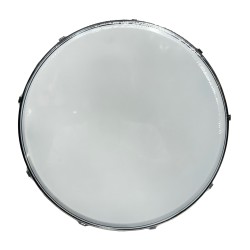 Power Beat CPPM1008 Tambourine 10 Inches with Skin - Chrome