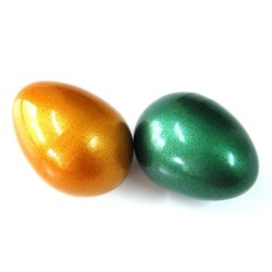 Power Beat P-29 Pair Egg Shaker Shiny Colored - You Can Select Your Color