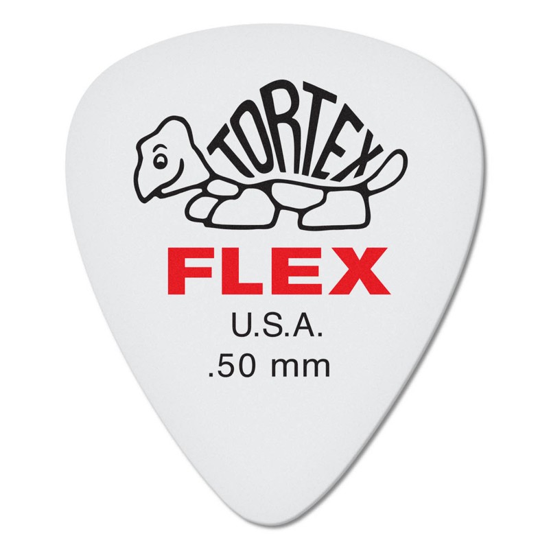 Jim Dunlop 428P.50 Tortex® Flex Standard Guitar Picks .50mm - 12 Picks