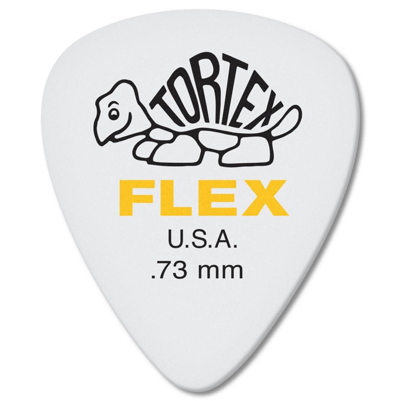 Jim Dunlop 428P.73 Tortex® Flex Standard Guitar Picks .73mm - 12 Picks