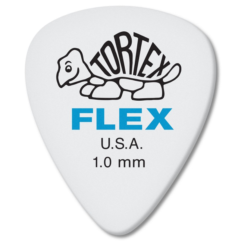 Jim Dunlop 428P1.0 Tortex® Flex Standard Guitar Picks 1.0mm - 12 Picks