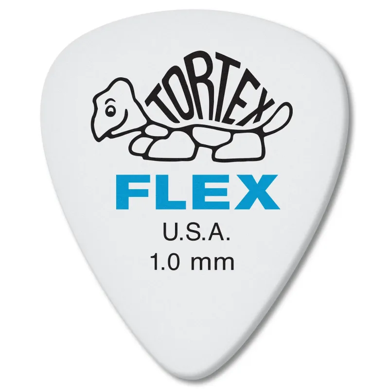 Jim Dunlop 428P1.0 Tortex® Flex Standard Guitar Picks 1.0mm - 12 Picks Jim Dunlop 428P1.0 Tortex® Flex Standard Guitar Picks 1.0mm - 12 Picks
