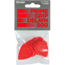 Jim Dunlop 450P1.14 Primegrip® Delrin 500 Pick 1.14MM - 12 Picks