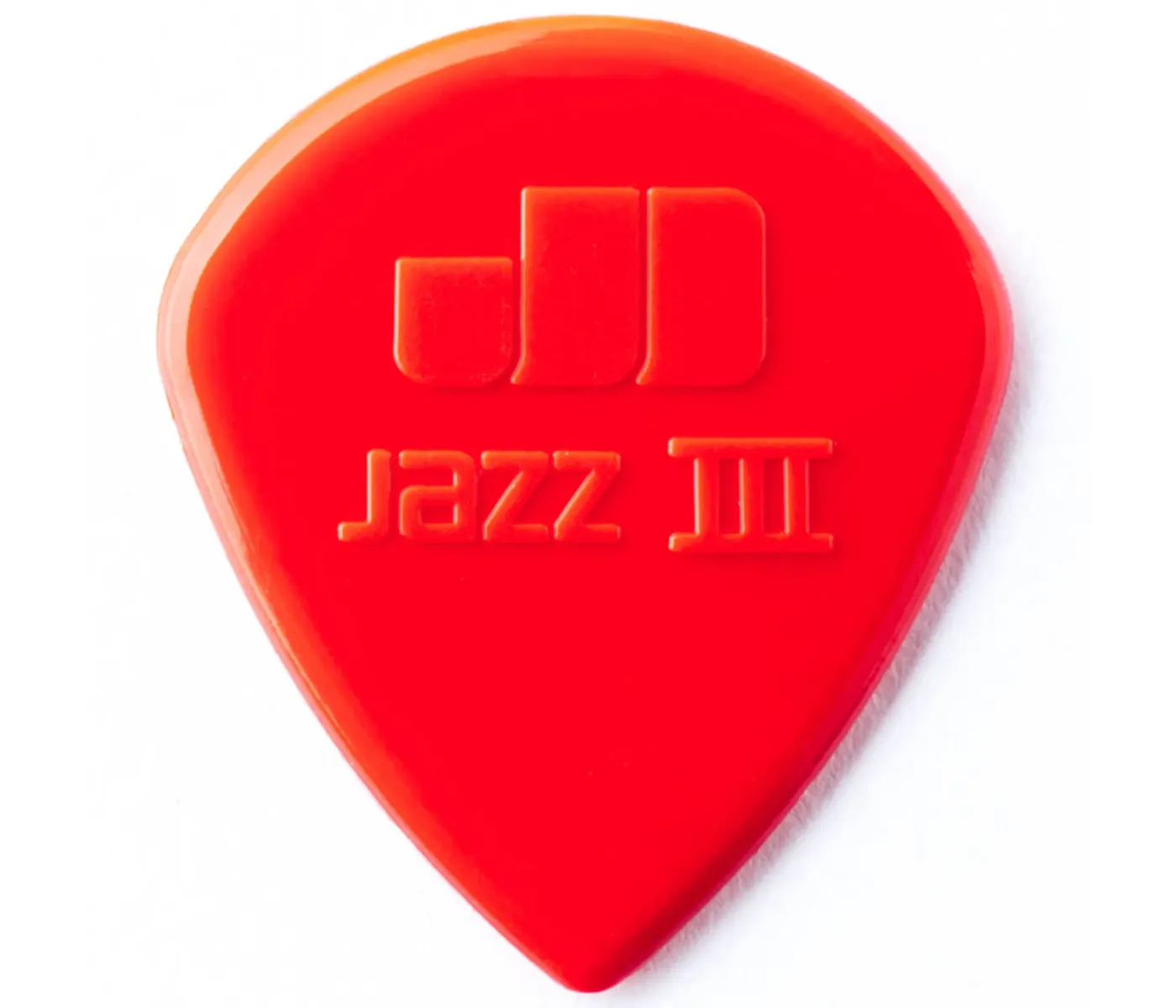 Jim Dunlop 47P3N Nylon Jazz III Red Point Tip Guitar Pick 1.38mm - 6 Picks