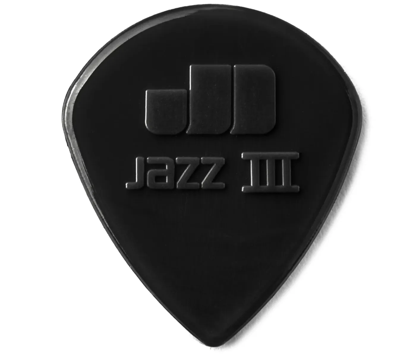 Jim Dunlop 47P3S Nylon Jazz III Black Stiffo Point Tip Guitar Pick 1.38mm - 6 Picks