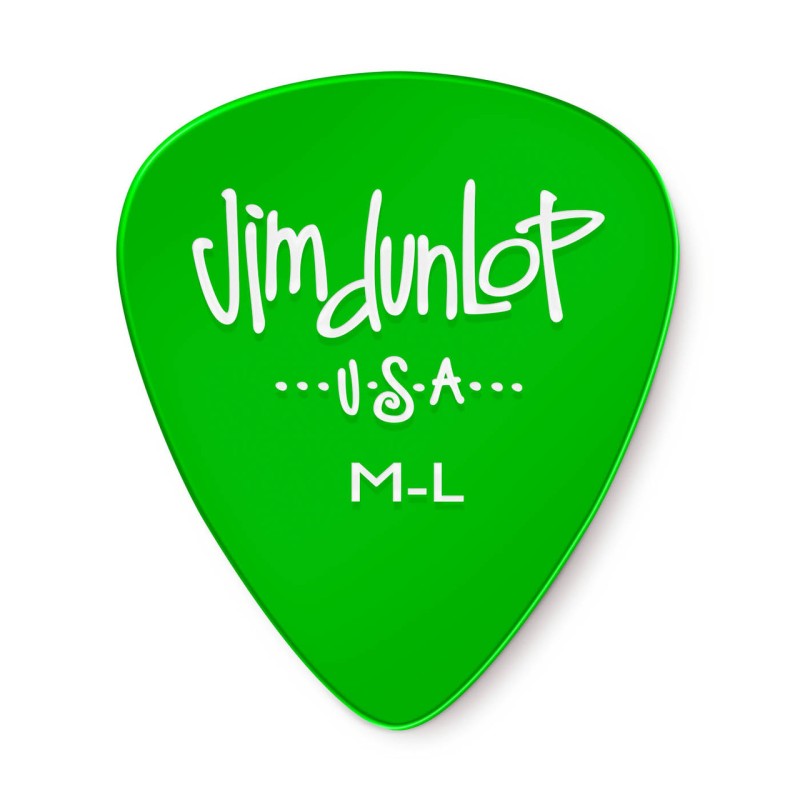 Jim Dunlop 486PML Gels Pick Medium Large Green - 12 Picks