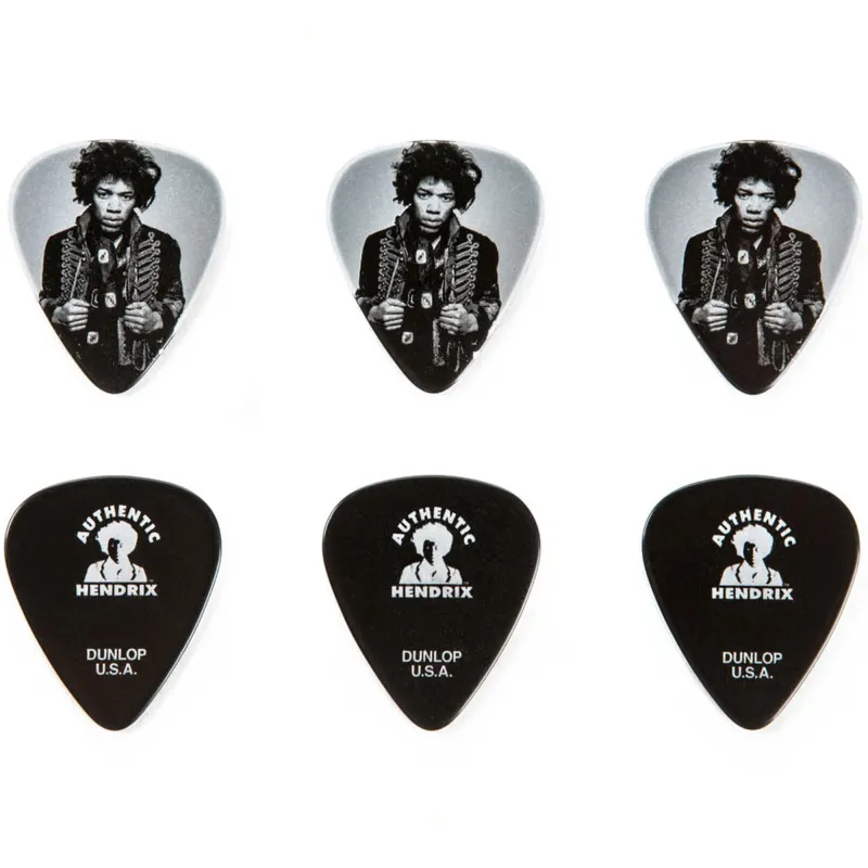 Jim Dunlop JH-CT14H Jimi Hendrix™ Pick Tin Collector Series - 6 Picks Jim Dunlop JH-CT14H Jimi Hendrix™ Pick Tin Collector Series - 6 Picks