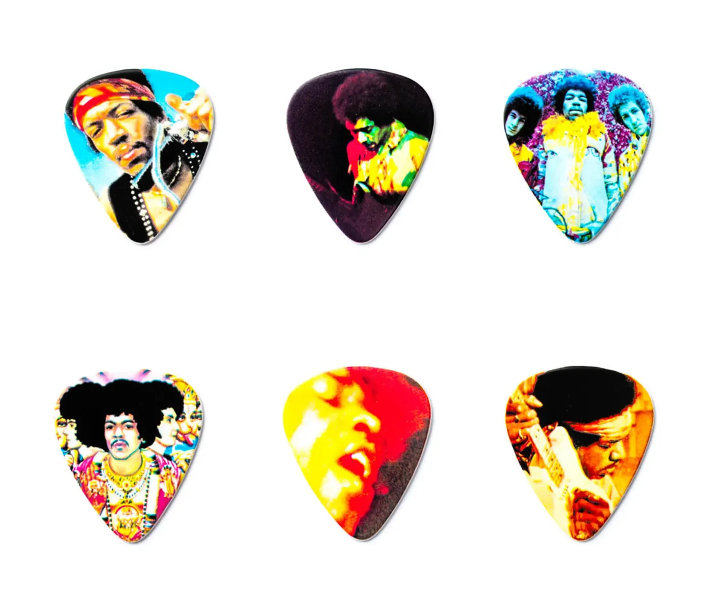 Jim Dunlop JH-PT08H Jimi Hendrix™ Frontline Heavy Gauge - 6 Picks