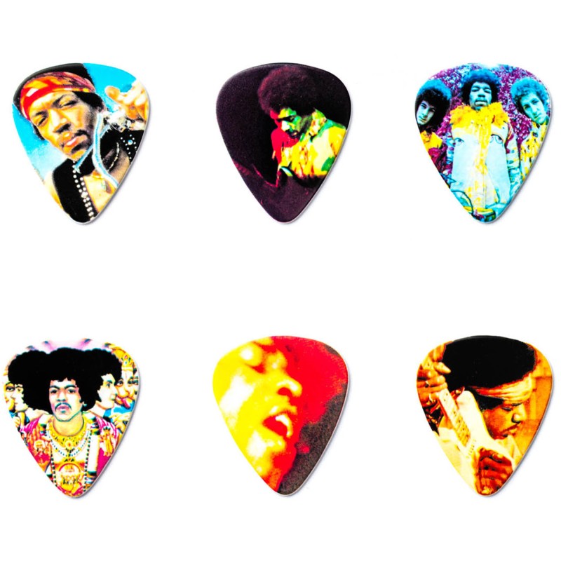 Jim Dunlop JH-PT08H Jimi Hendrix™ Frontline Heavy Gauge - 6 Picks