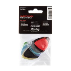 Jim Dunlop PVP102 Pick Variety Pack - Medium/Heavy - 12 Picks