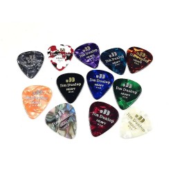 Jim Dunlop PVP107 Celluloid Picks Variety Pack - Heavy Gauge - 12 Picks