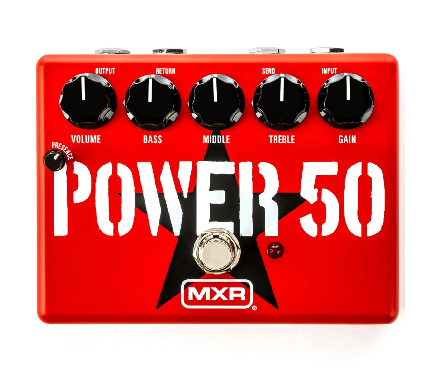 Jim Dunlop TBM1 MXR Tom Morello Power 50 Overdrive Pedal - Red