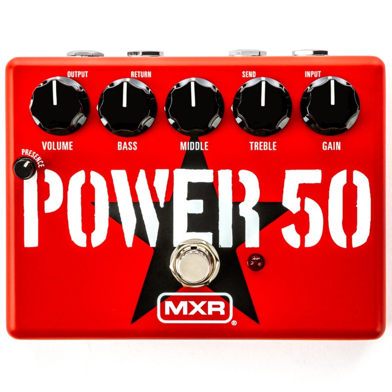 Jim Dunlop TBM1 MXR Tom Morello Power 50 Overdrive Pedal - Red