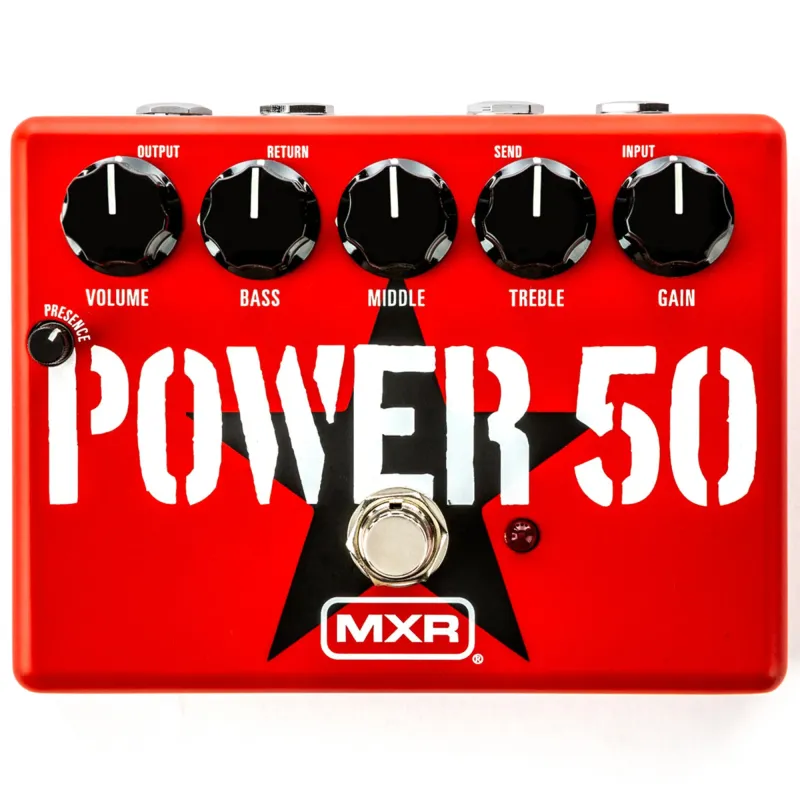 Jim Dunlop TBM1 MXR Tom Morello Power 50 Overdrive Pedal - Red Jim Dunlop TBM1 MXR Tom Morello Power 50 Overdrive Pedal - Red